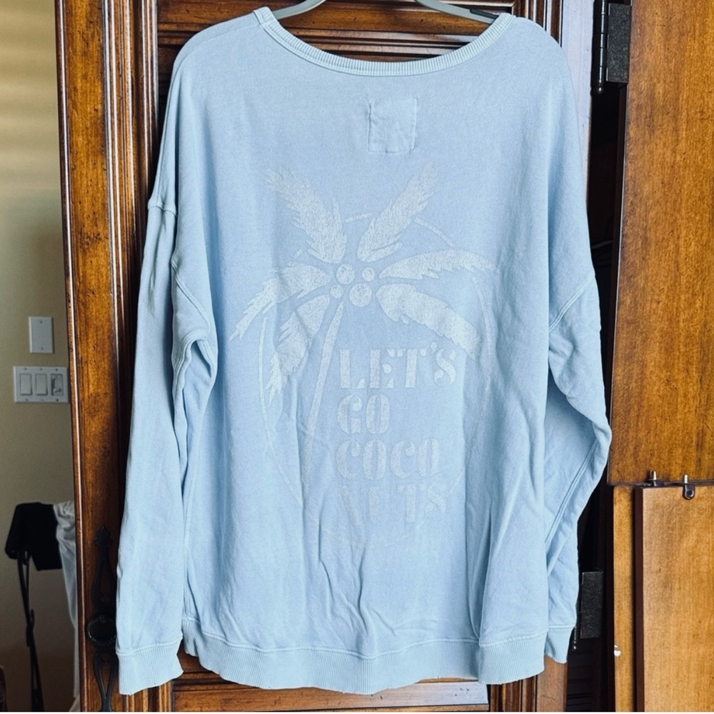 SALE🏝️Aerie Blue Graphic Crewneck